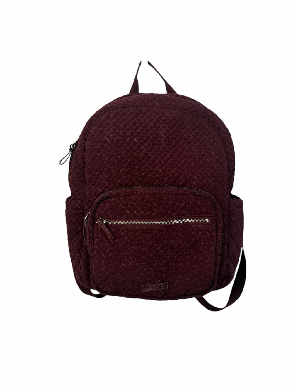 Vera Bradley Maroon Quilted Diaper Bag Backpack with Removable Changing Pad GUC